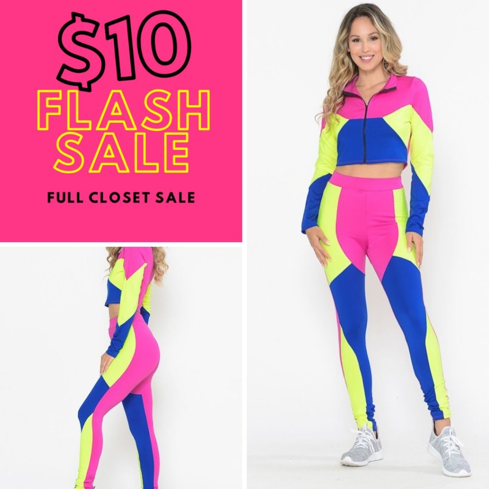 Neon Leggings Tracksuit